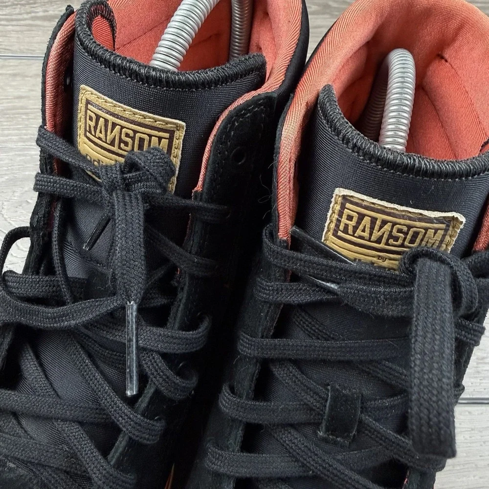 Adidas Men's Ransom Valley High Top Suede Sneakers Black Size 9